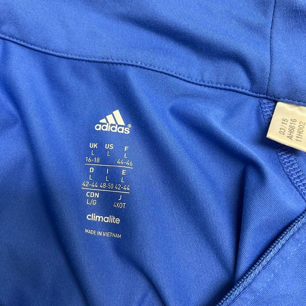 Adidas Women's Royal Blue Quarter-Zip Jersey - Picture 4 of 5